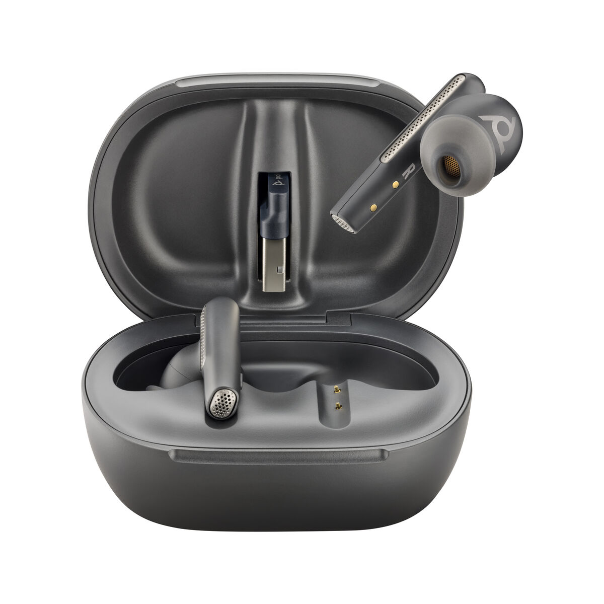 Ear Bluetooth hörlurar Poly Voyager Free 60+ UC Svart - 3