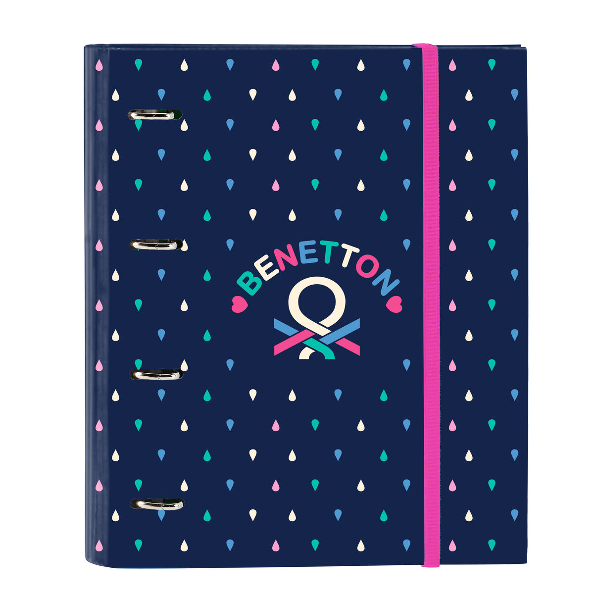 Ringpärm Benetton Drop Multicolour 27 x 32 x 3.5 cm