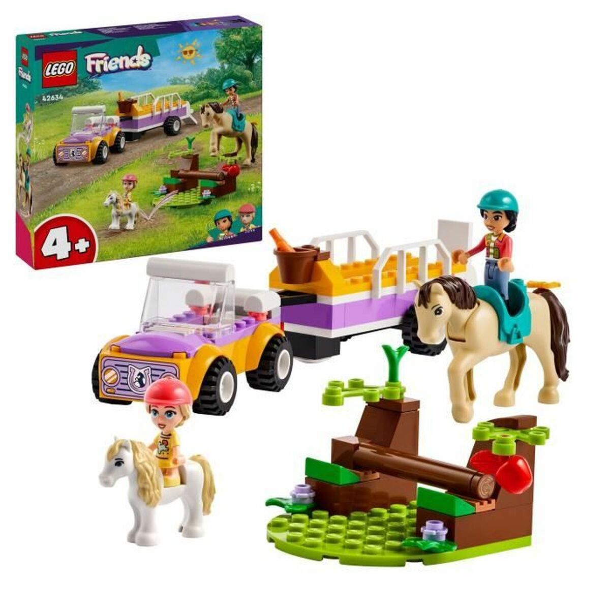Byggsats Lego 42634 Horse & Pony Trailer Multicolour 105 Delar