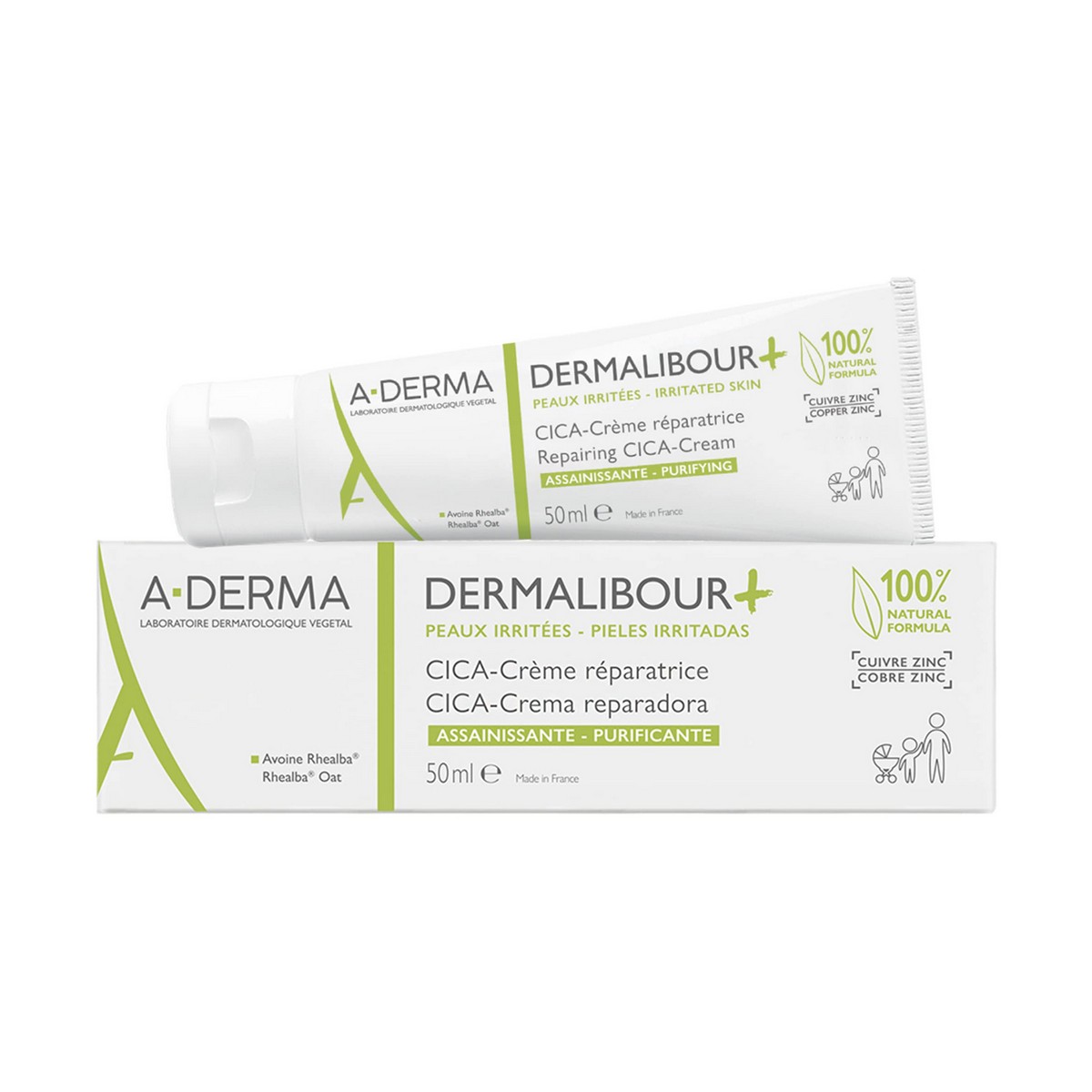 Reparerande kräm Baby A-Derma Derma E 50 ml - 2