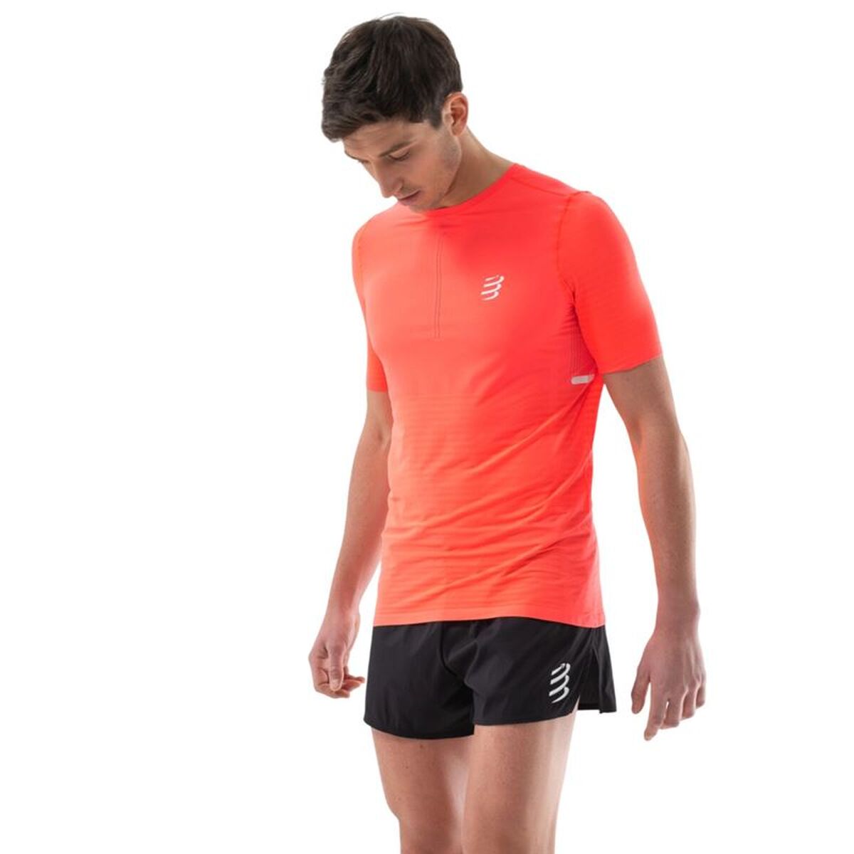 T-shirt med kortärm Herr Compressport Pro Racing Röd