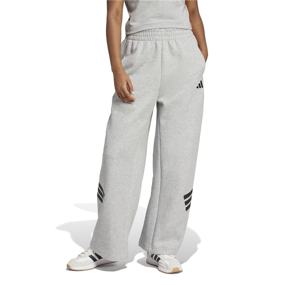 Långa träningsbyxor Adidas Future Icons 3stripes Grå Kvinna - 2