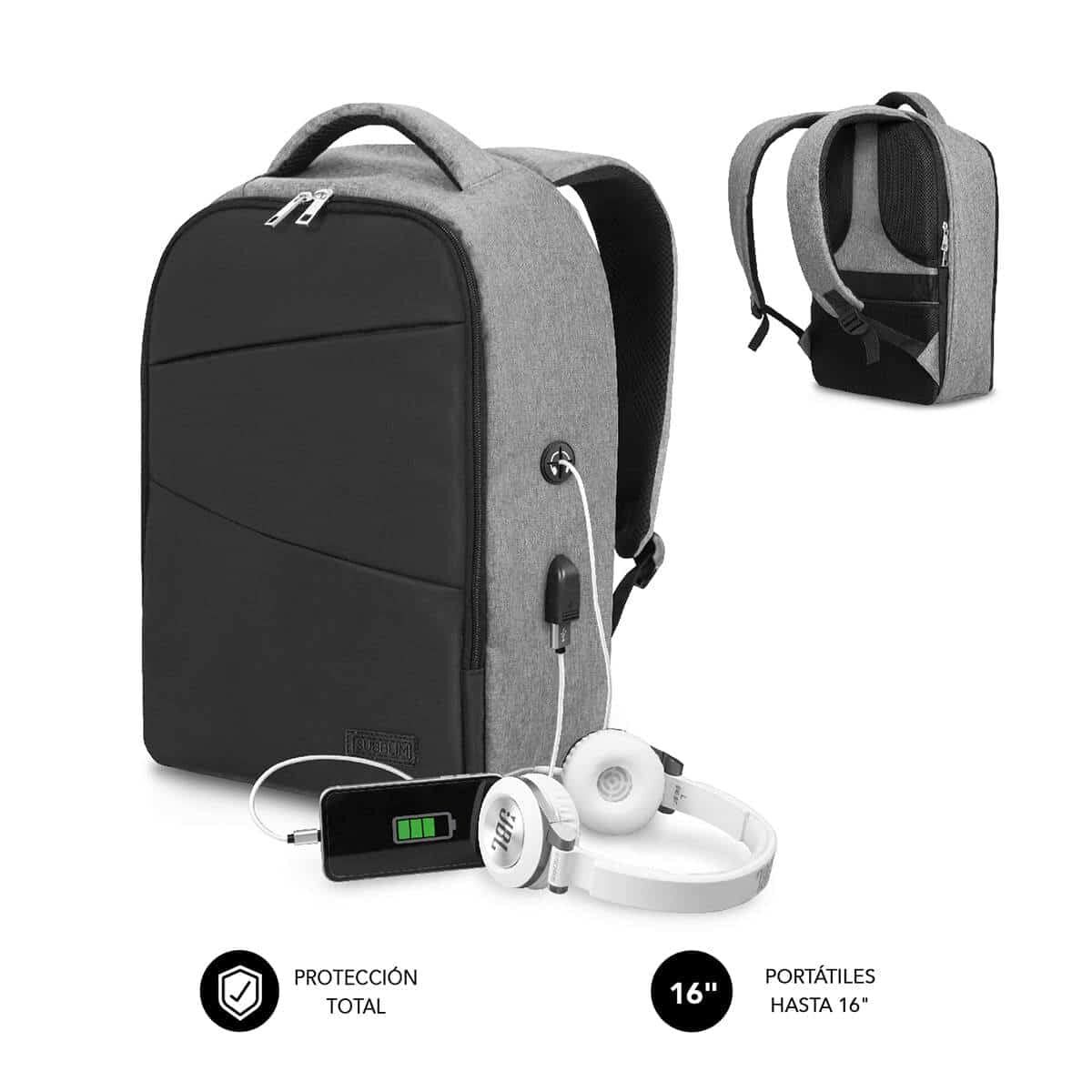 Laptopryggsäck Subblim SUBBP3SA1100 Svart
