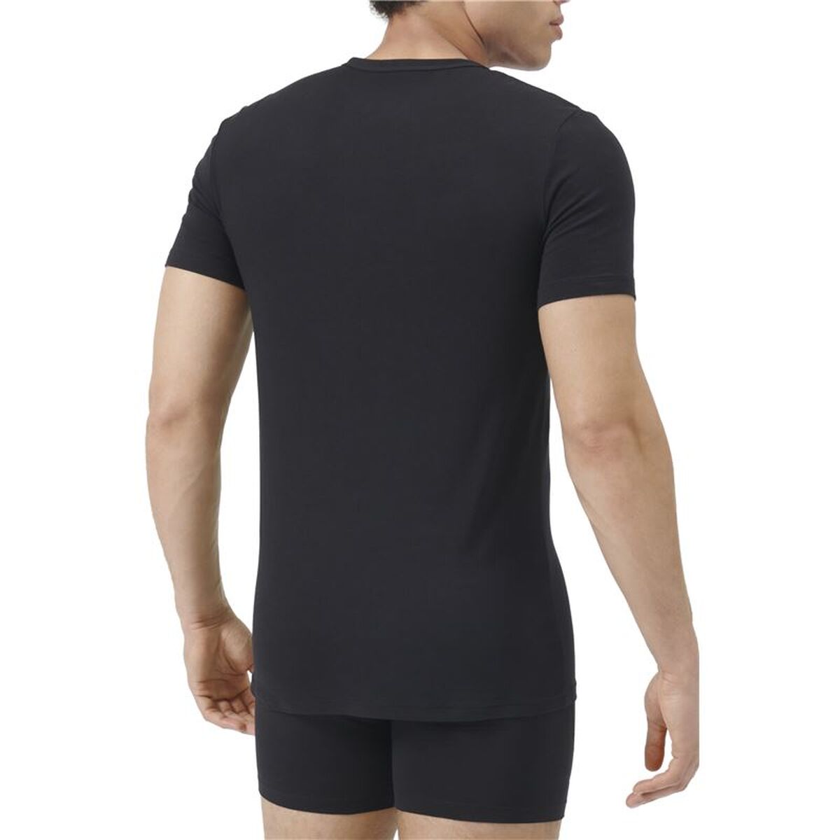 T-shirt med kortärm Herr Adidas Crew 2P Active Flex Svart - 2