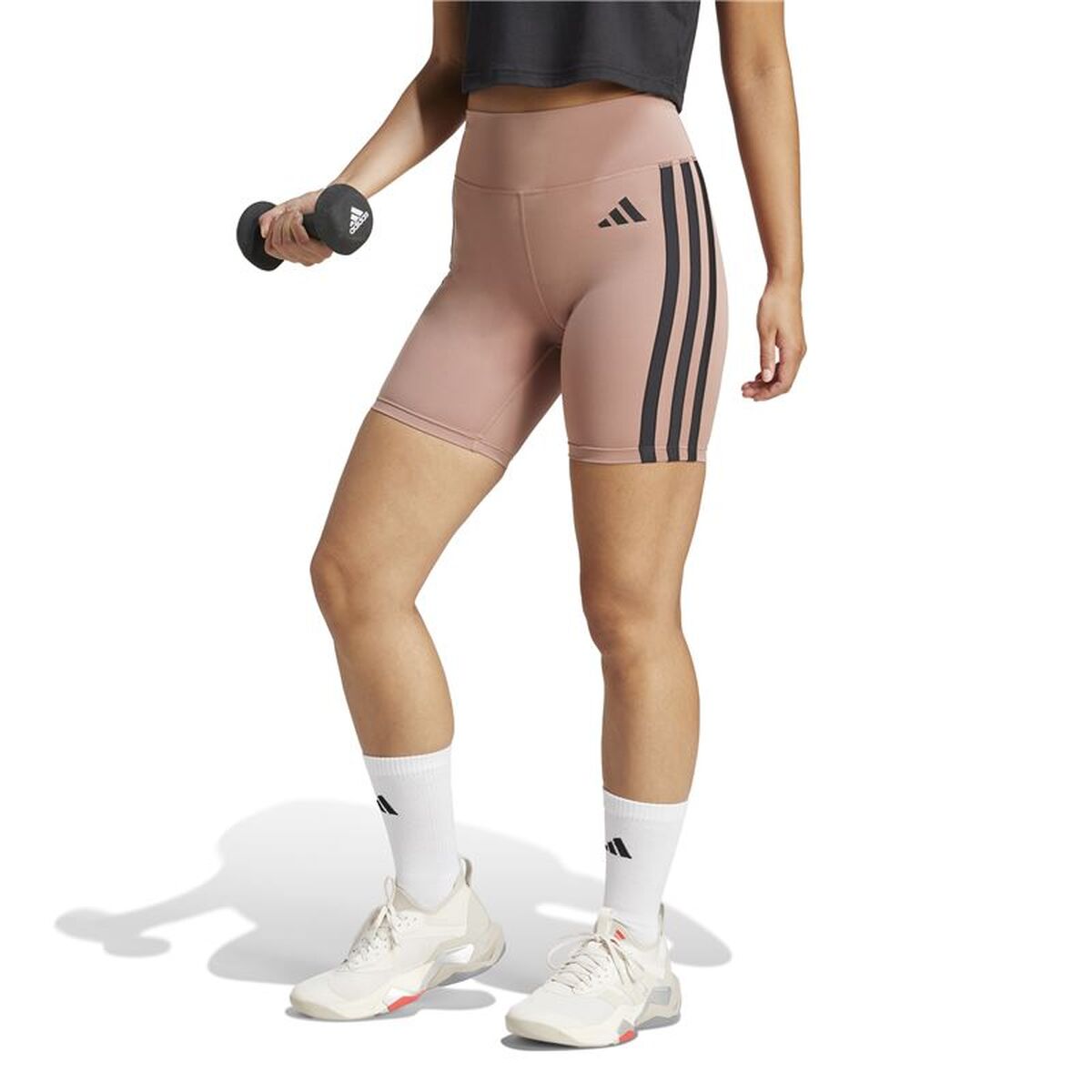Sport-leggings, Dam Adidas Opt Ess 3Bandas Rosa - 2