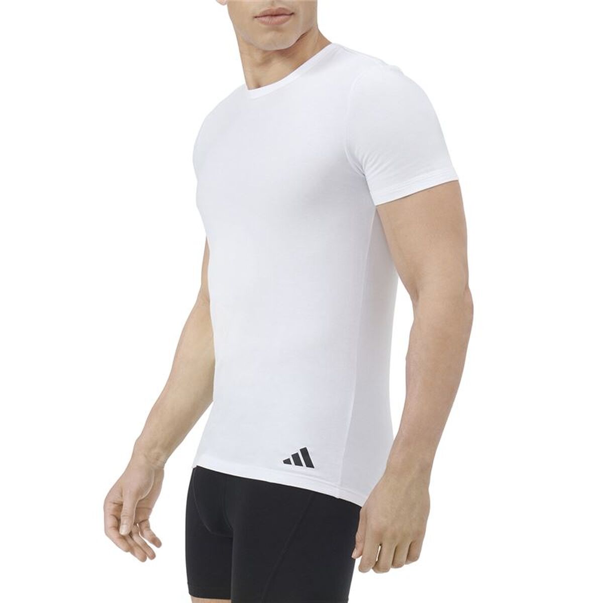 T-shirt med kortärm Herr Adidas Crew 2P Active Flex - 2