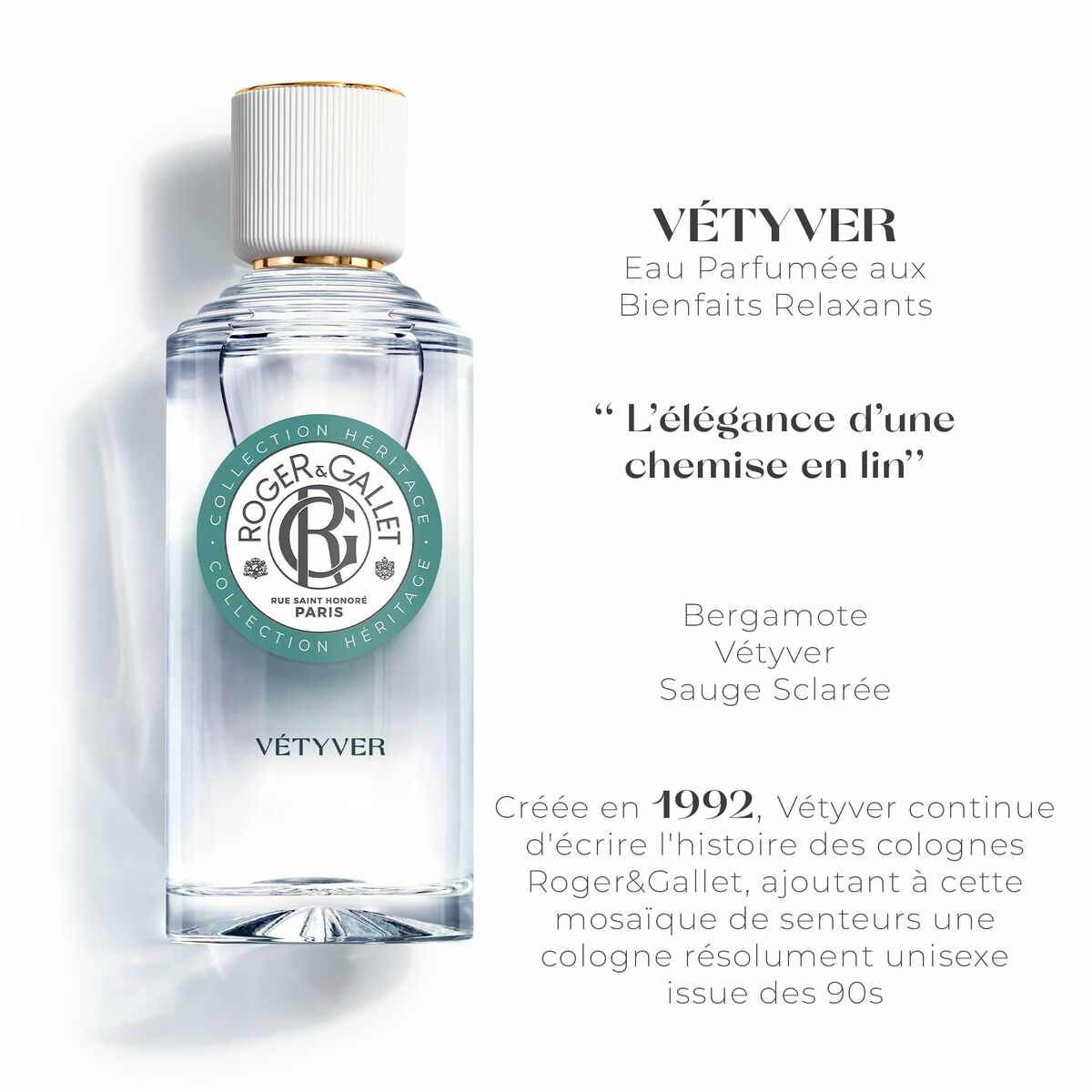 Parfym Unisex Roger & Gallet Vétyver EDP 100 ml - 2