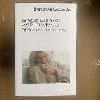 Enkel ärmfilt med mittenplacerad ficka Faboulazy InnovaGoods