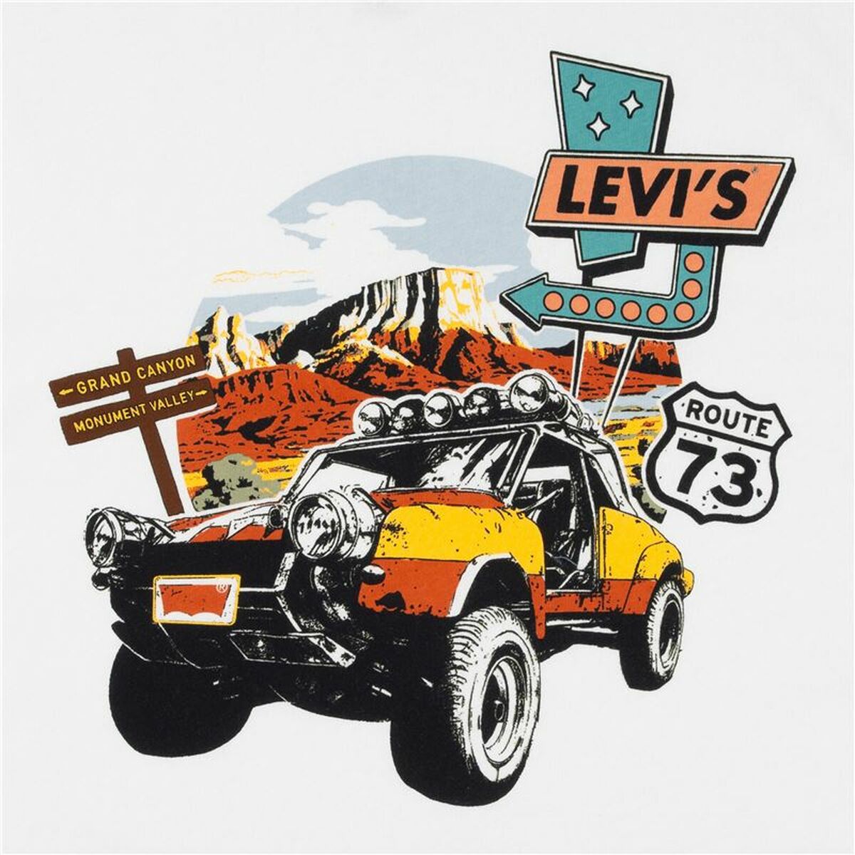 Barn T-shirt med kortärm Levi's Lvb Day Trip Vit - 3