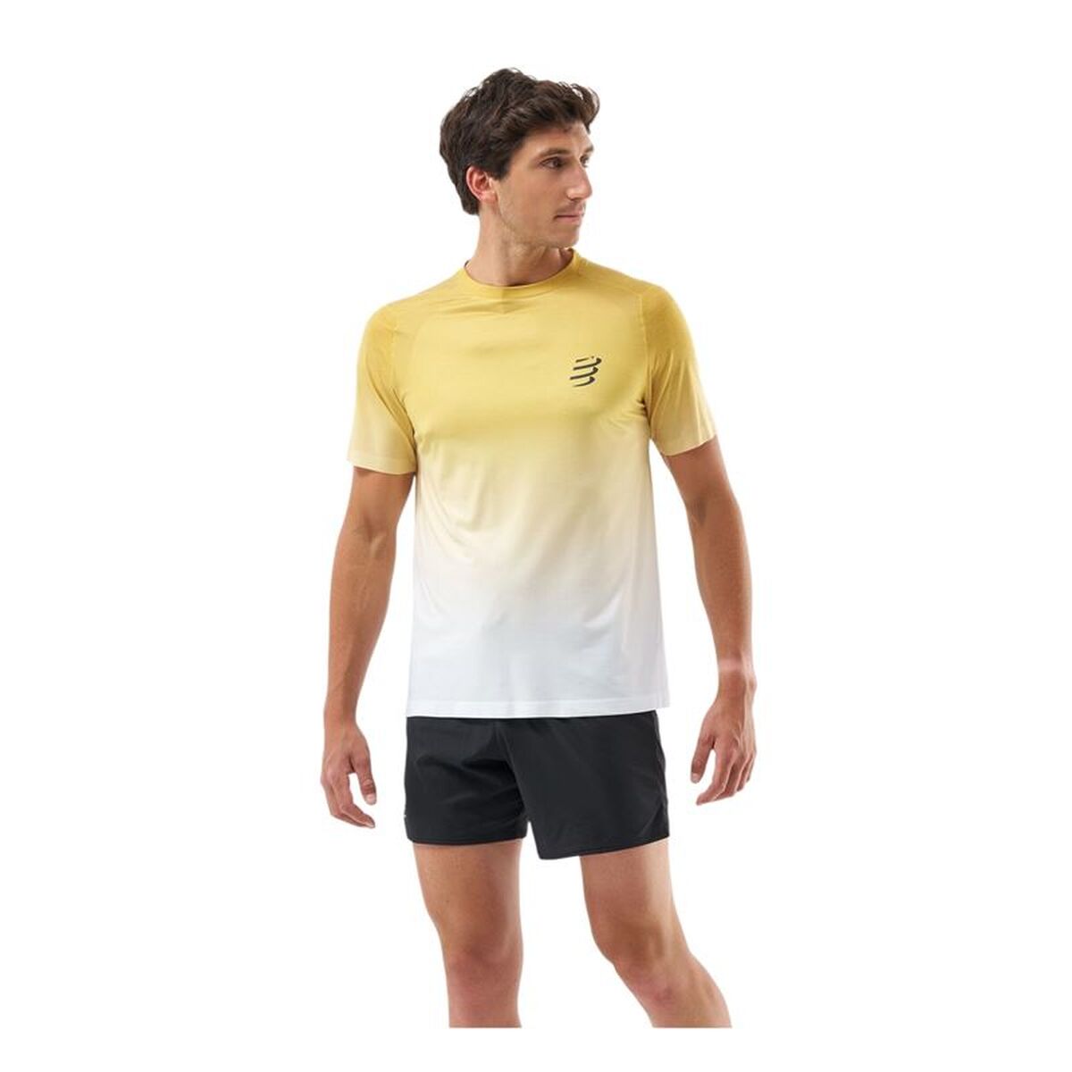 T-shirt med kortärm Herr Compressport Performance Gul