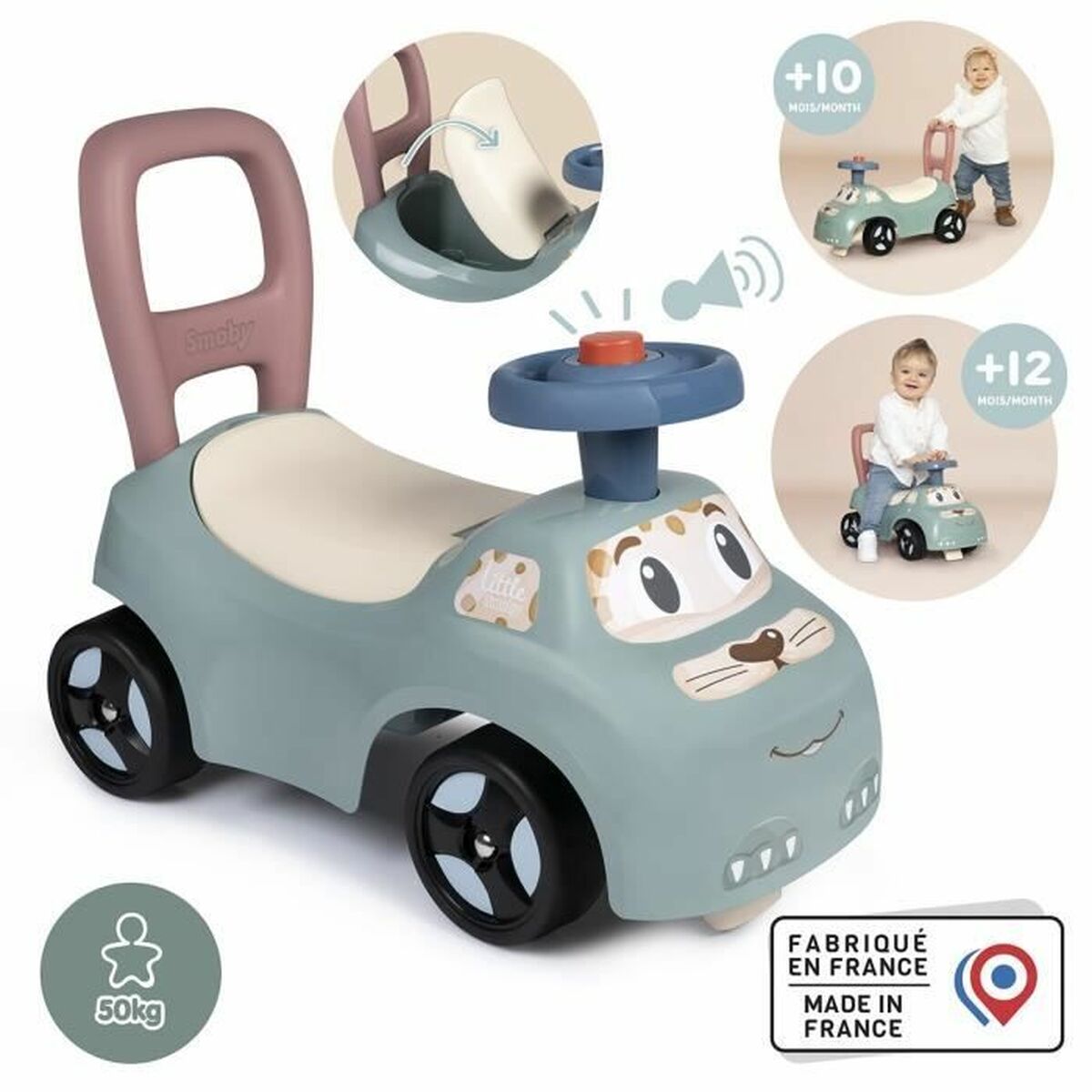 Springcykel Smoby Vit