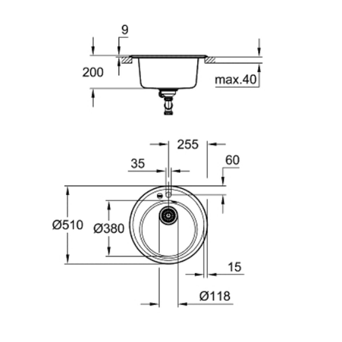 Diskho enkel Grohe K200 - 3