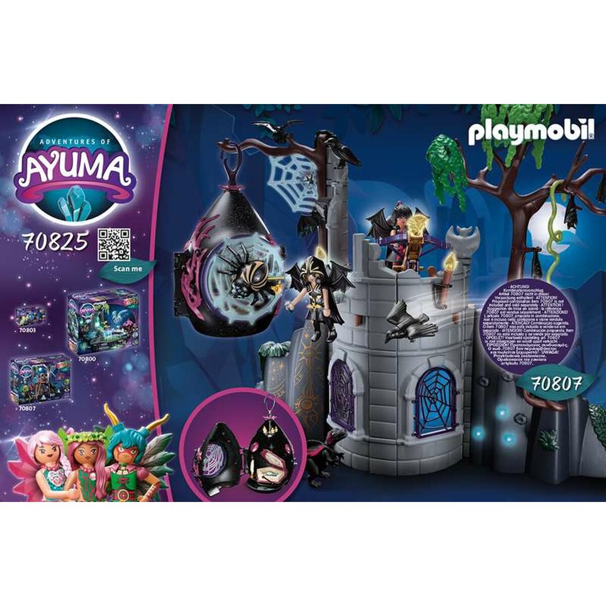Playset Playmobil Adventures of Ayuma Bat Fairies 70825 (54 pcs) - 2