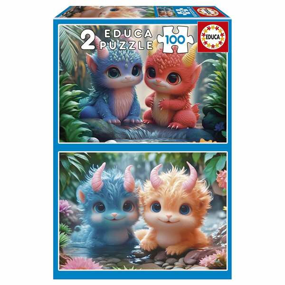 Pussel Educa Adorable Monsters 100 Delar (2 antal)