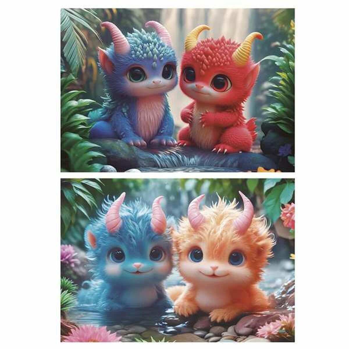 Pussel Educa Adorable Monsters 100 Delar (2 antal) - 2