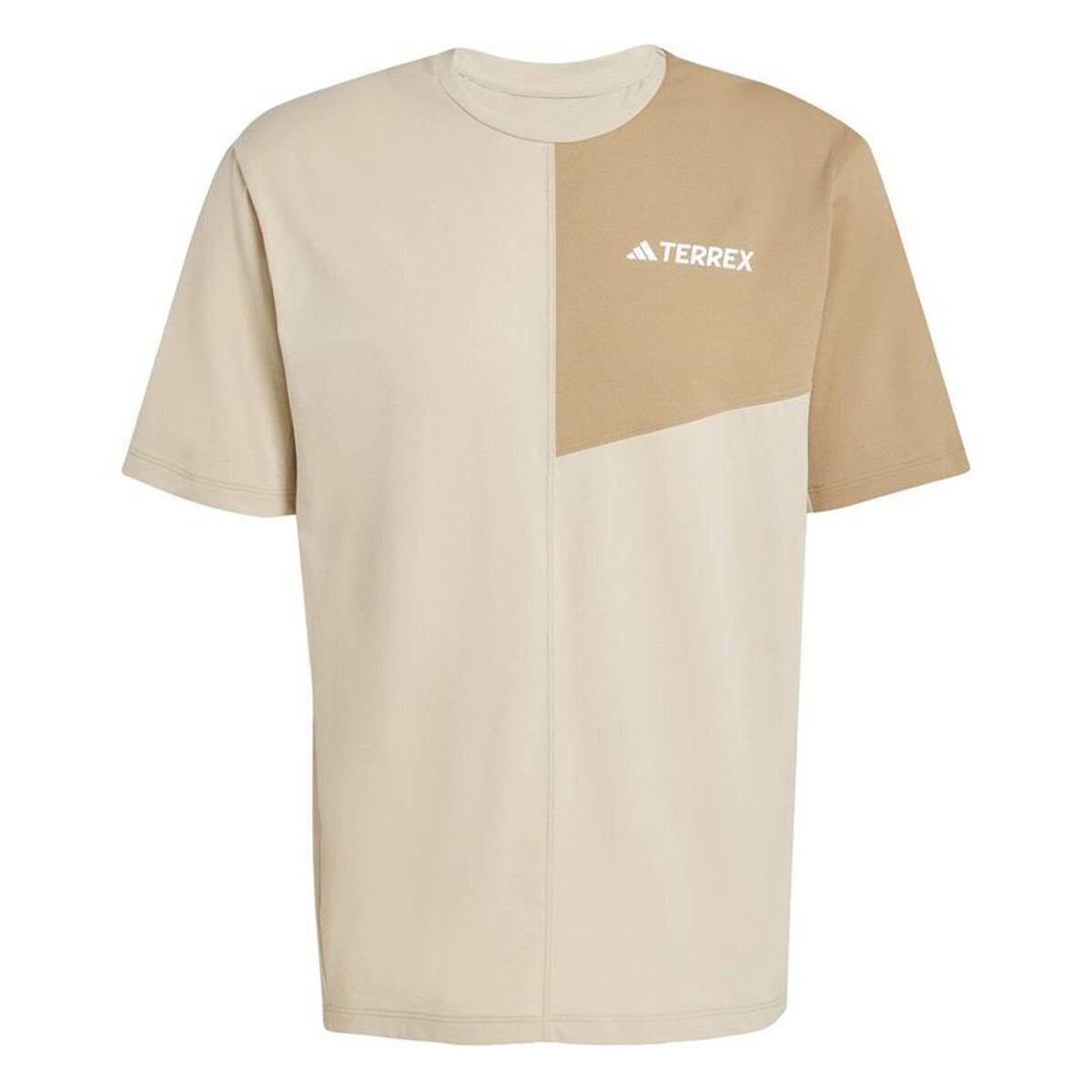 T-shirt med kortärm Herr Adidas Beige