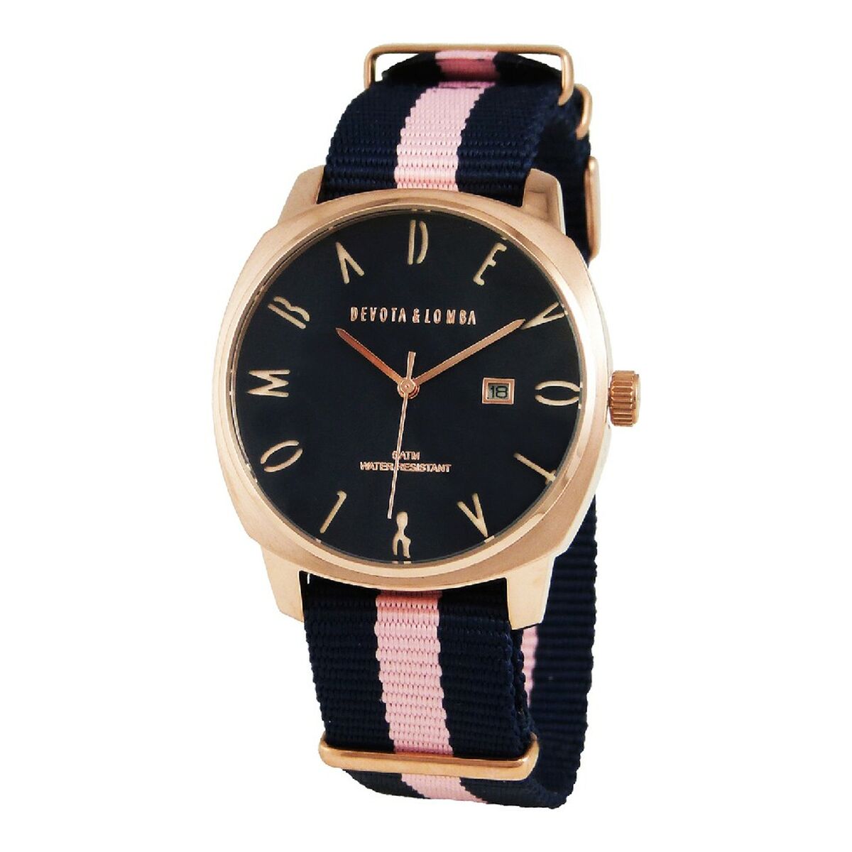 Unisexklocka Devota & Lomba DL8MSPBLPK3BU Rosa (Ø 42 mm)