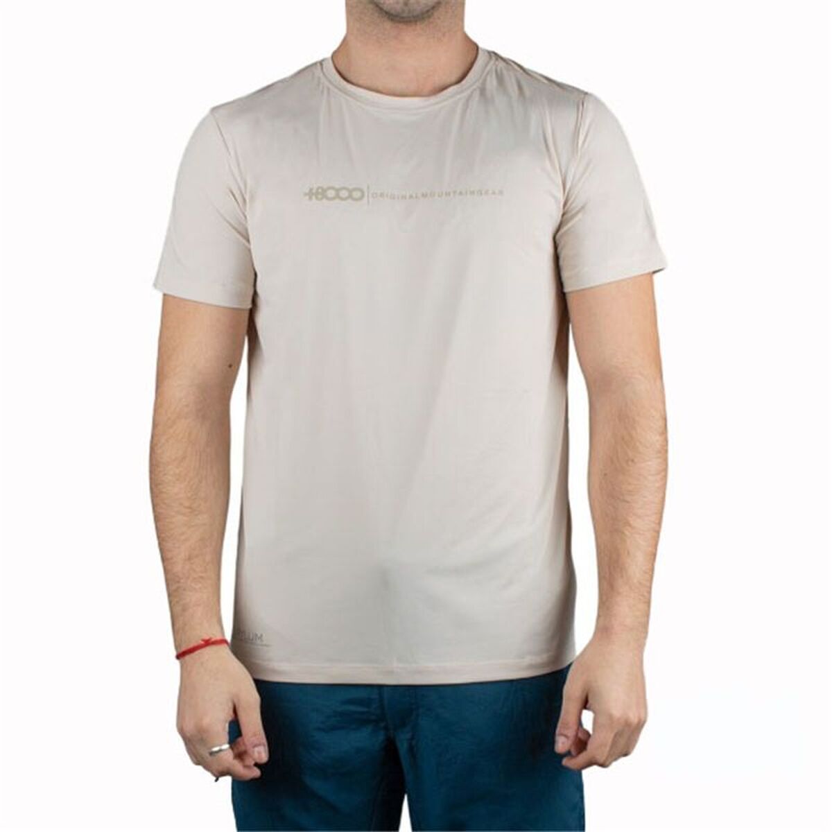 T-shirt med kortärm Herr +8000 UVERO-050 Beige