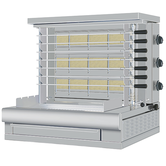 Elektrisk Carrasco grill, 7 Värmespotr