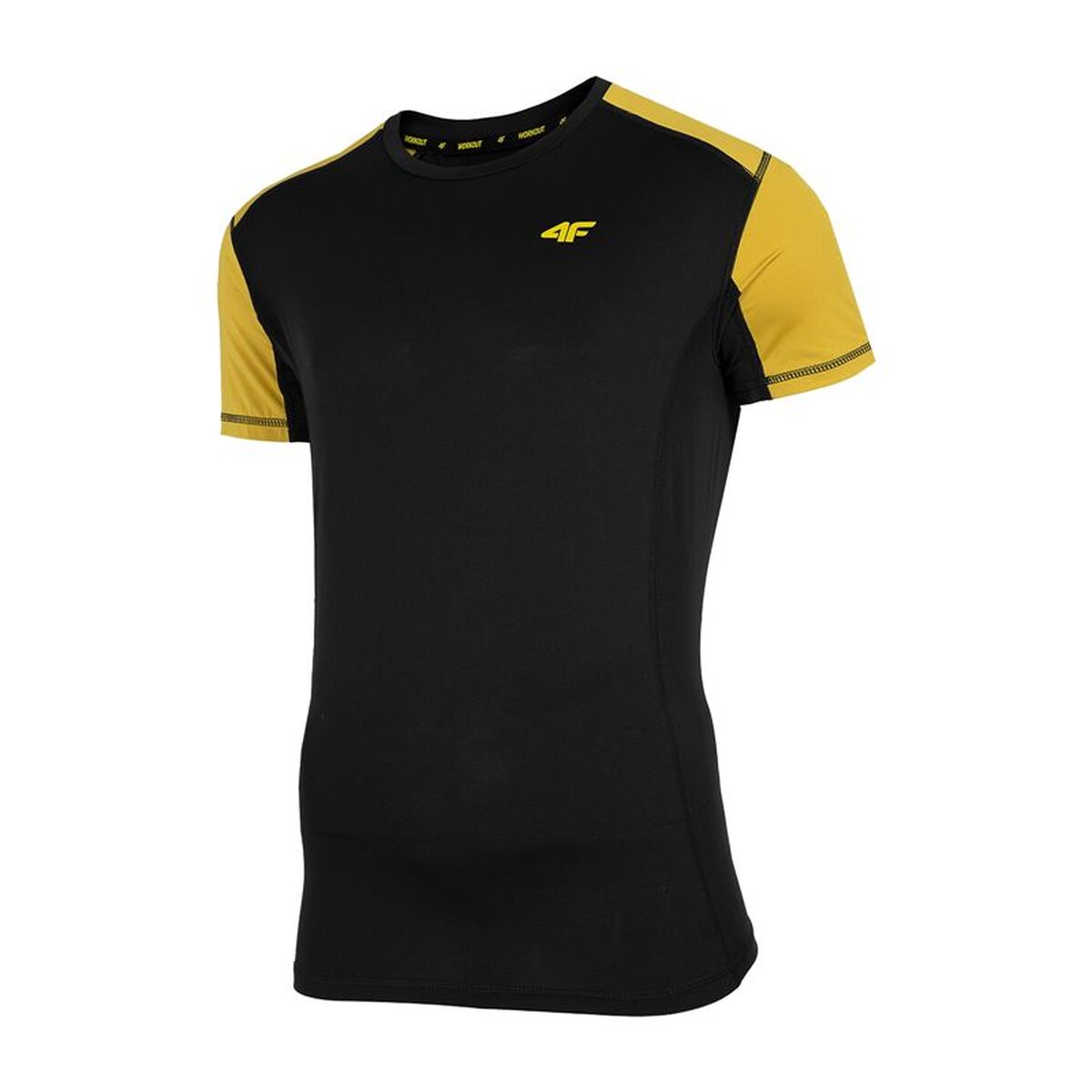 T-shirt med kortärm Herr 4F Svart