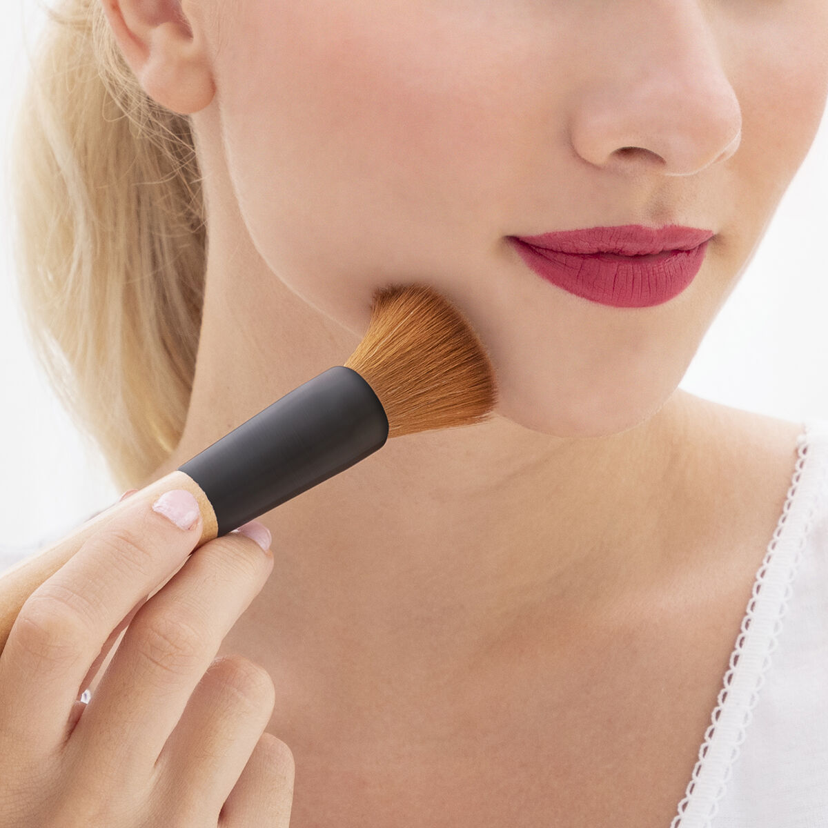 Set med makeup-borstar i trä med bärväska Miset InnovaGoods 5 antal - 3