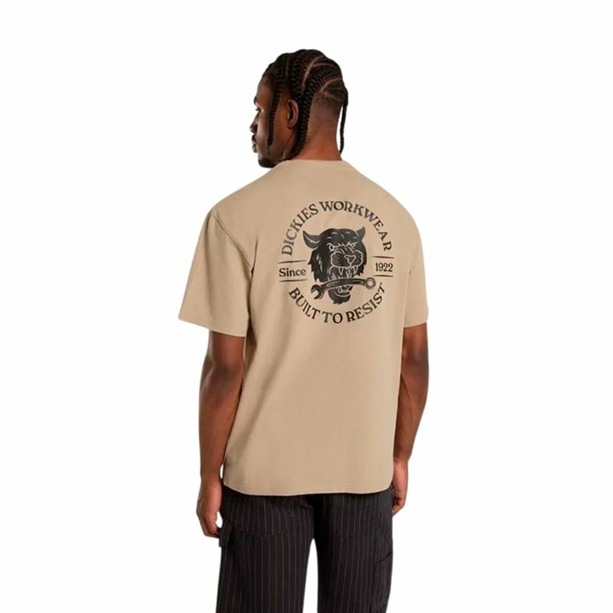 T-shirt med kortärm Herr Dickies Wrench Ss Beige - 2