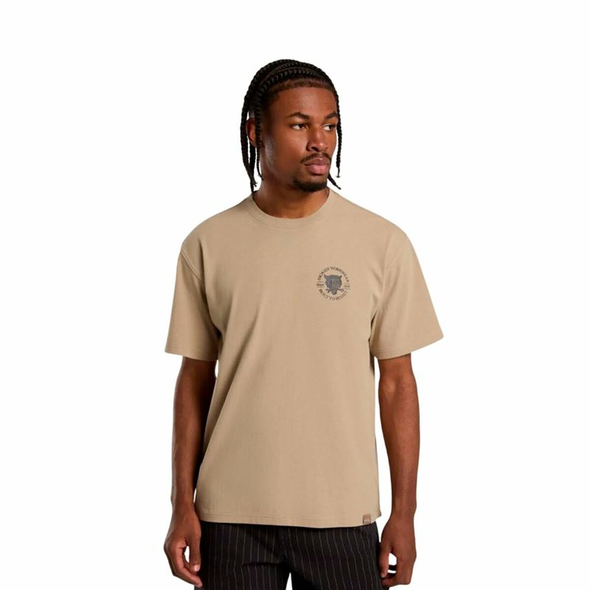 T-shirt med kortärm Herr Dickies Wrench Ss Beige