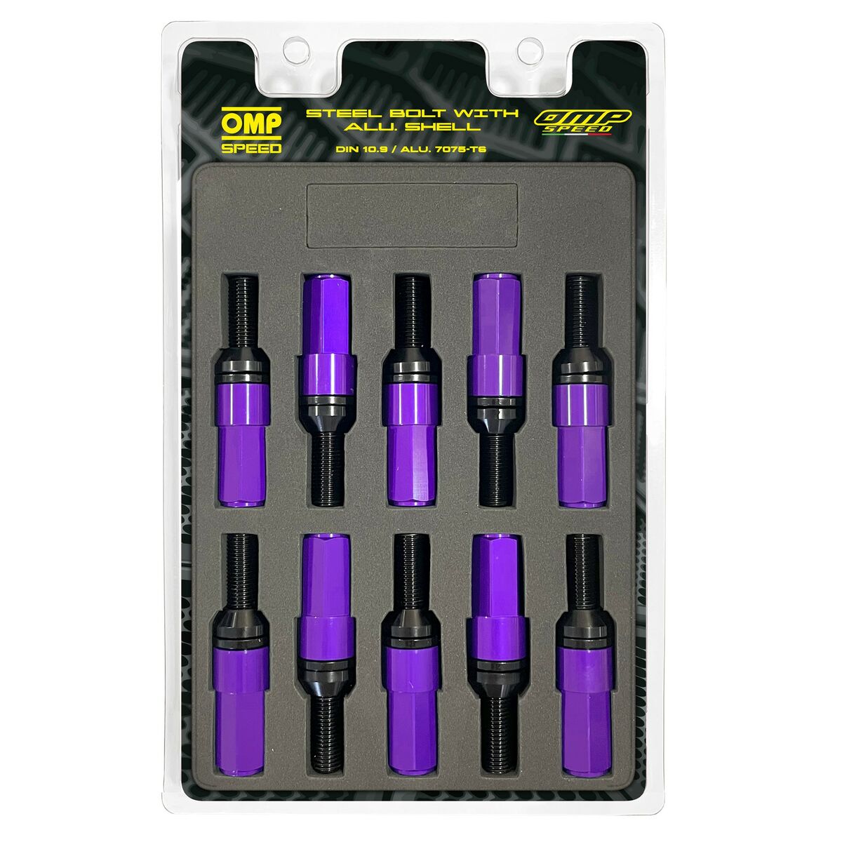 Skruvsats OMP OMPS09971211 28 mm Purpur M12 x 1,25