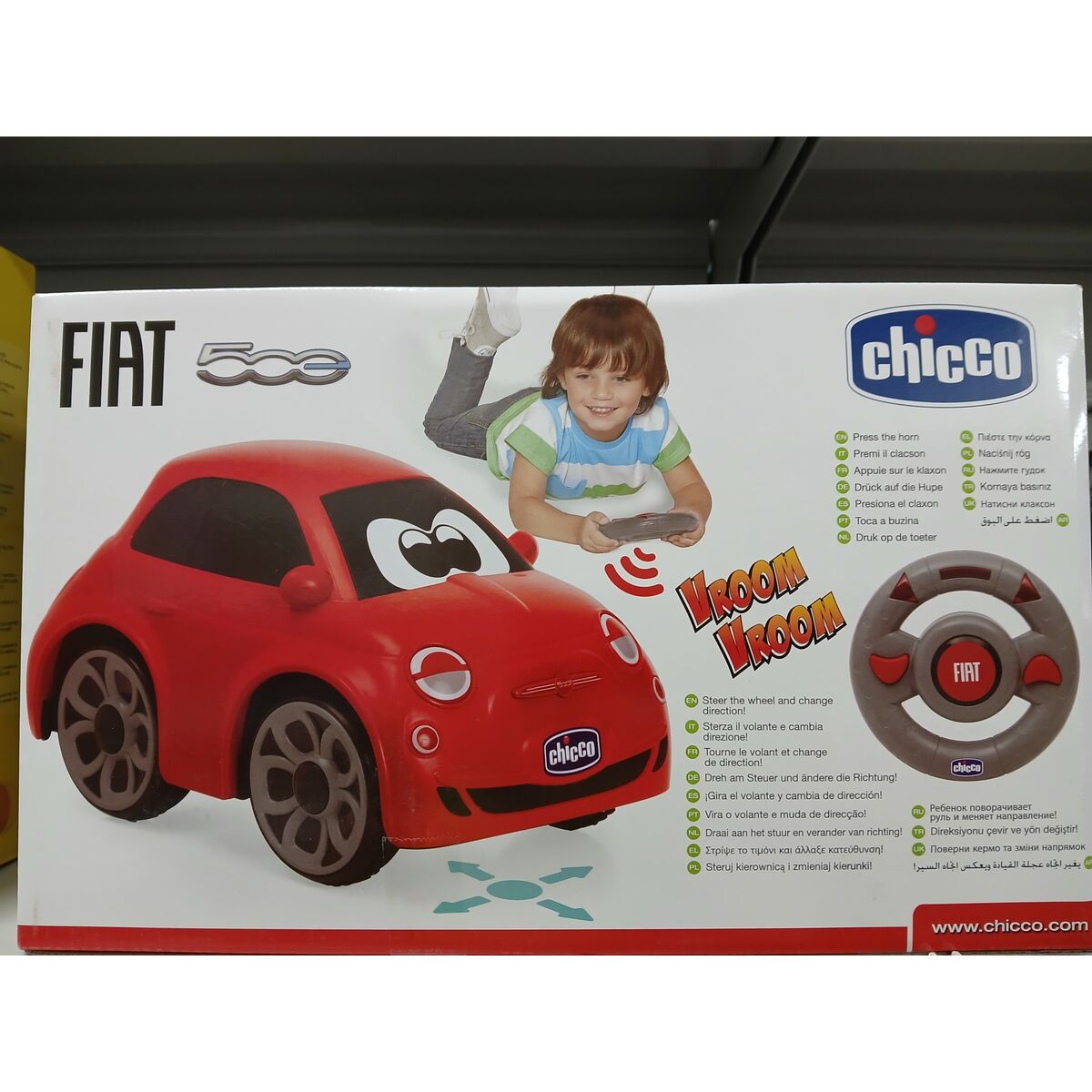 Radiostyrd bil Chicco Fiat 500 Röd 14 x 13,5 x 21 cm - 3