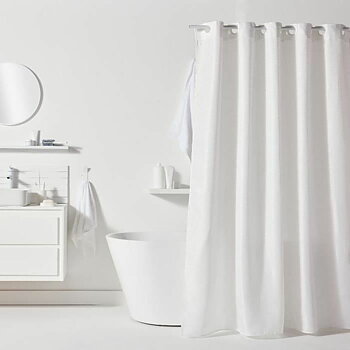 Duschdraperi TODAY Vit Polyester 180 x 200 cm (12 antal)