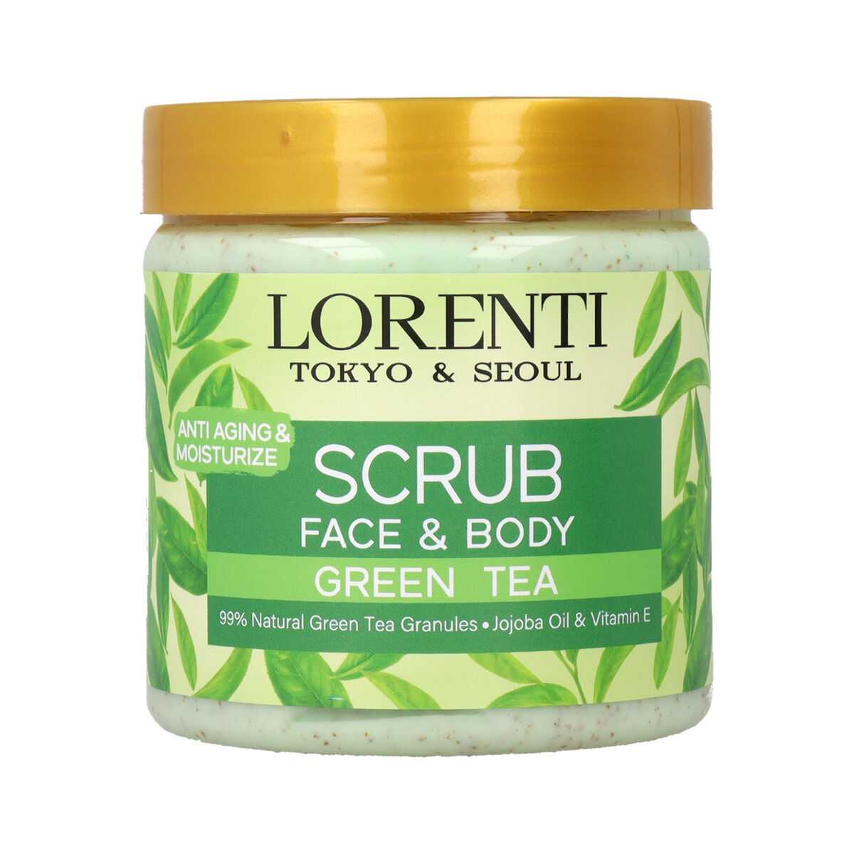 Rengöring skrubba Lorenti Peeling Face & Body Green Tea 500 ml