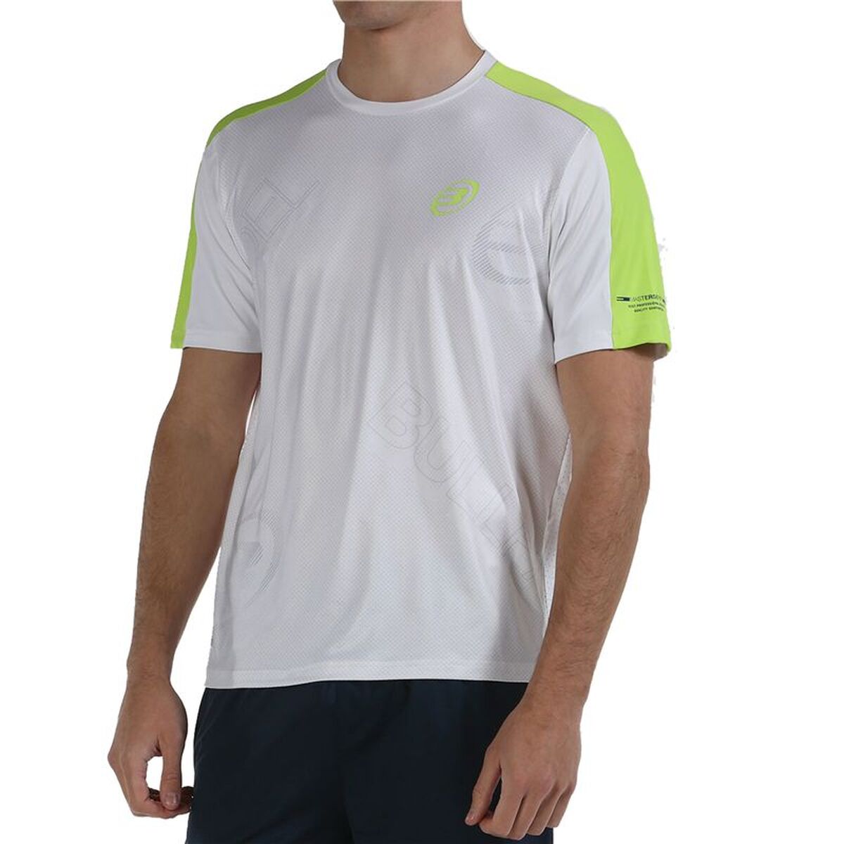 T-shirt med kortärm Herr Bullpadel MITAD-012 Vit