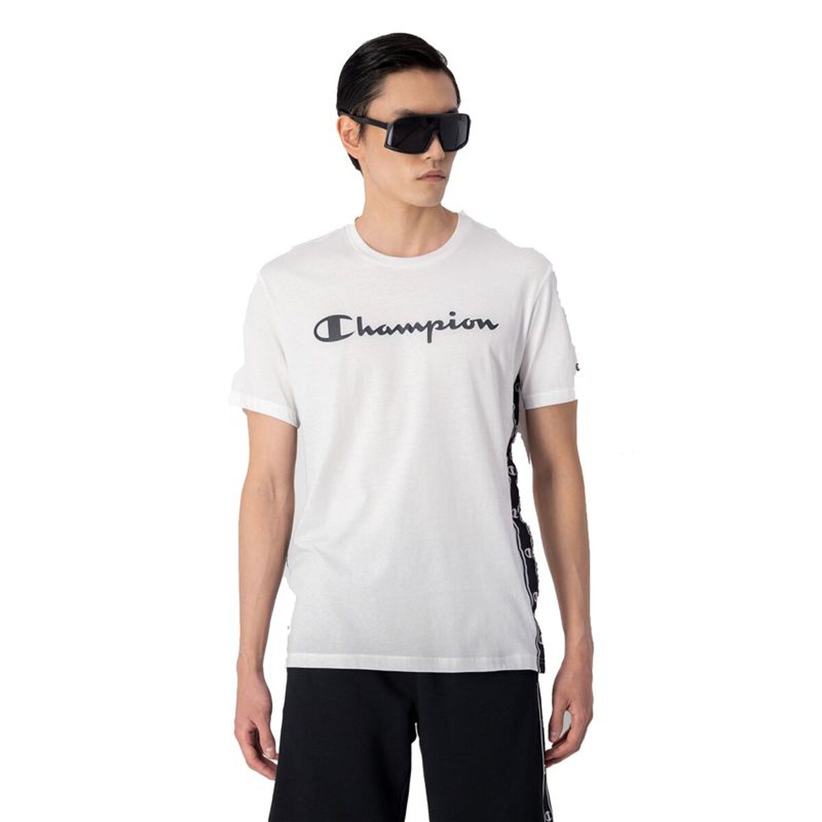 T-shirt med kortärm Herr Champion 218477-WW001 Vit - 2