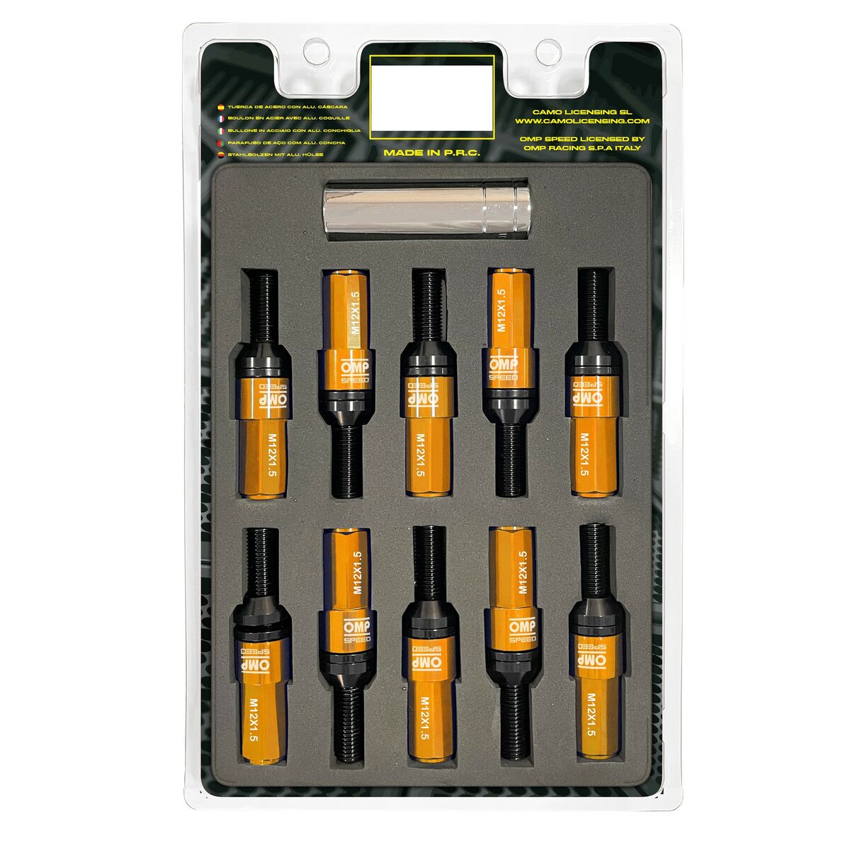 Skruvsats OMP OMPS09981210 28 mm Orange M12 x 1,50