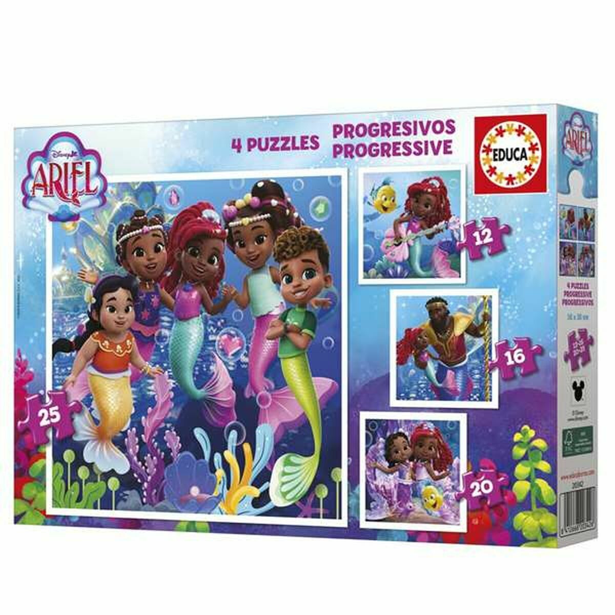 Set 4 pussel Educa Ariel