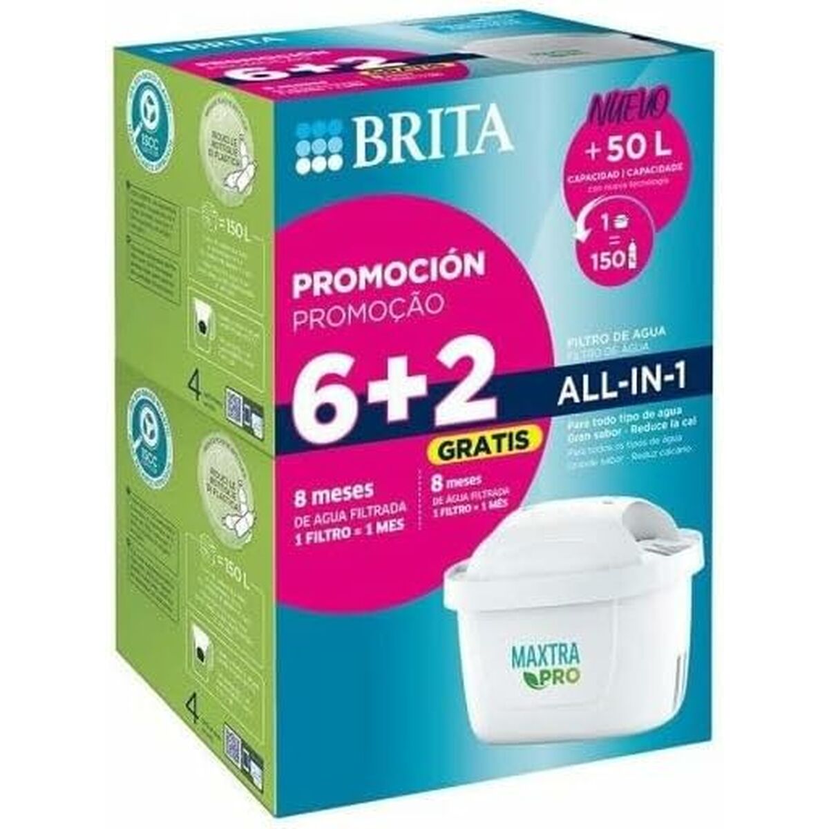 Filter till filtreringskanna Brita MAXTRA PRO 6+2