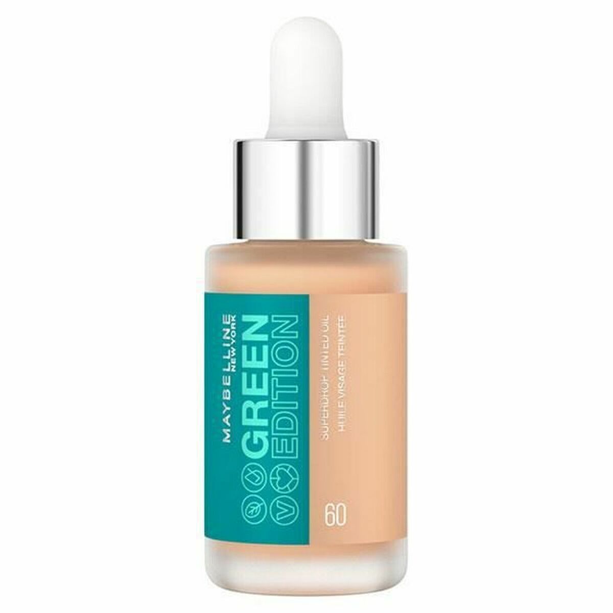 Flytande makeupbas Maybelline Green Edition Nº 60 20 ml Olja