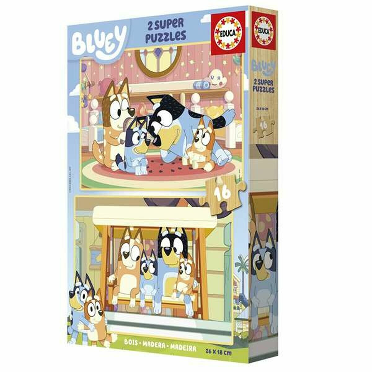 Set 2 pussel Educa Bluey (2 antal)