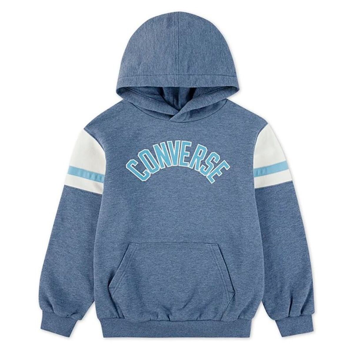 Tröja med huva Unisex Converse Cnvb Heritage Blocked Po Blå