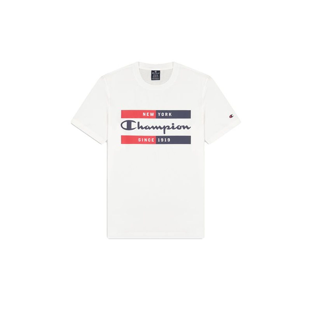 T-shirt med kortärm Herr Champion 218559-WW001 Vit