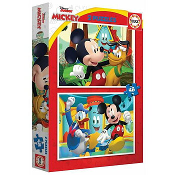 Pussel Educa Mickey Mouse Fun House 2 x 48