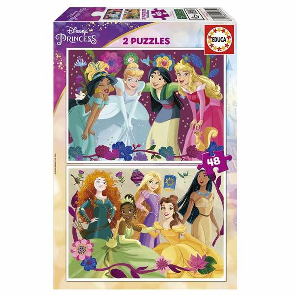 Pussel Educa Disney Princess 2 x 48