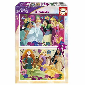 Pussel Educa Disney Princess 2 x 48