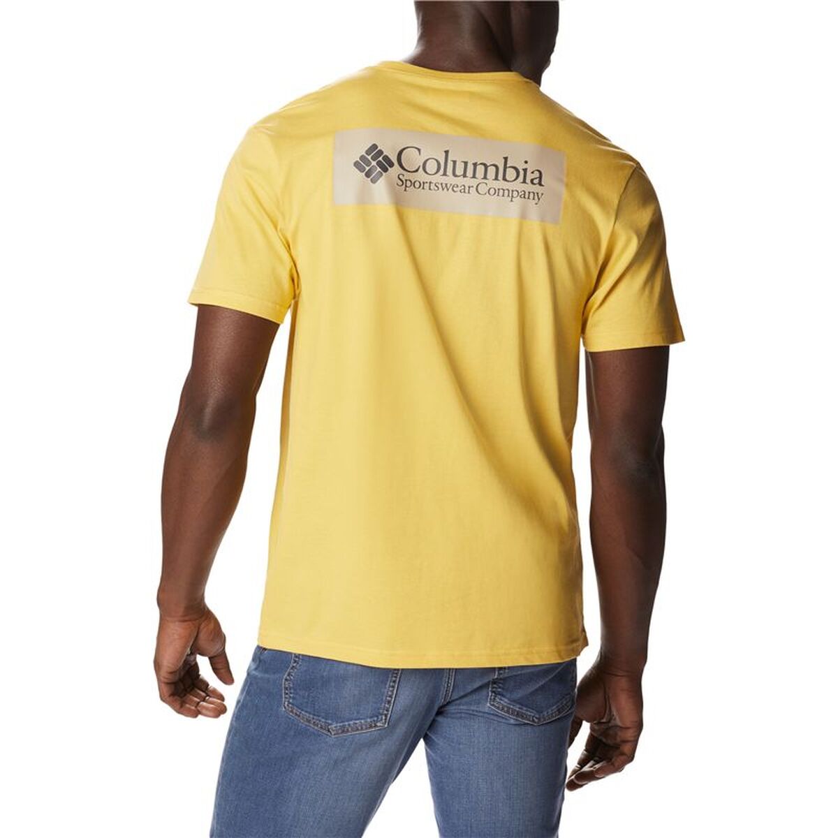 T-shirt med kortärm Herr Columbia 1834041742 Gul - 2