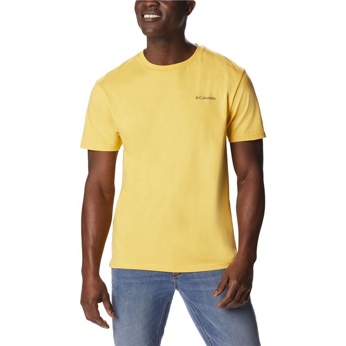 T-shirt med kortärm Herr Columbia 1834041742 Gul