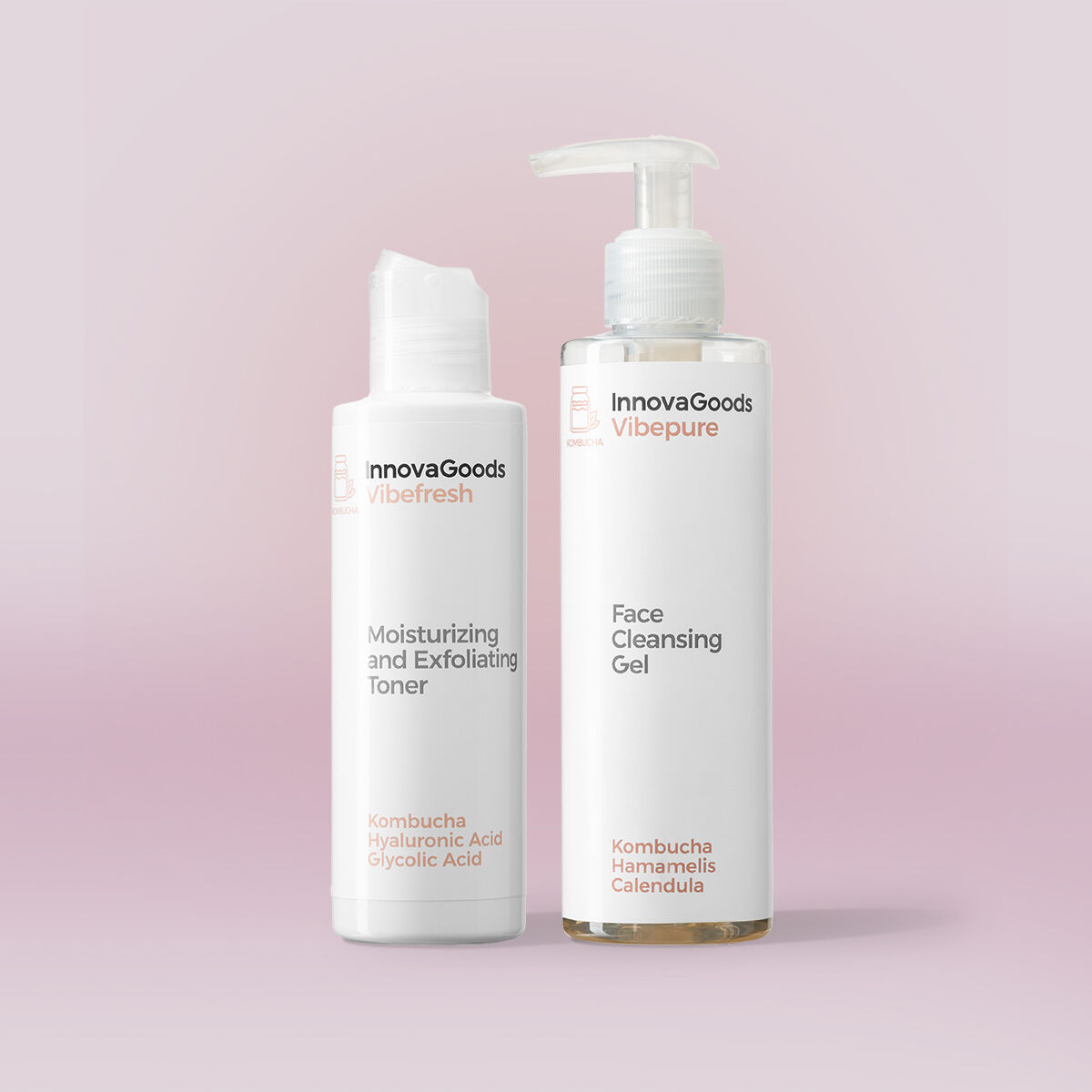 Ansiktsrengöring Duo Paket Kombucha InnovaGoods