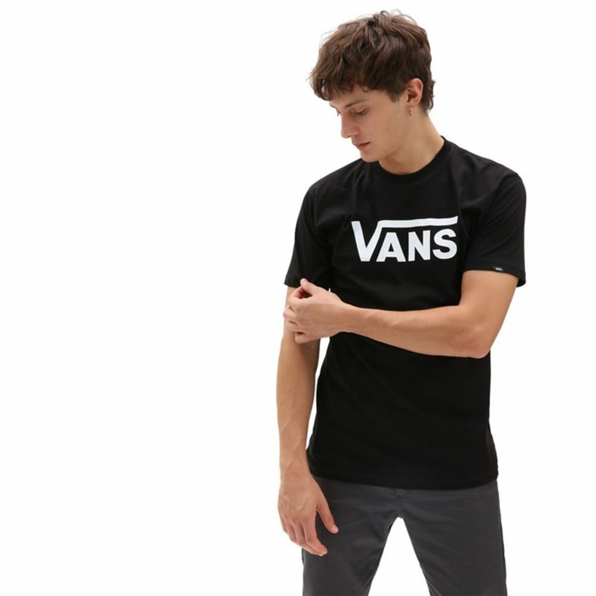 T-shirt med kortärm Herr Vans Mn Classic Vit Svart - 2