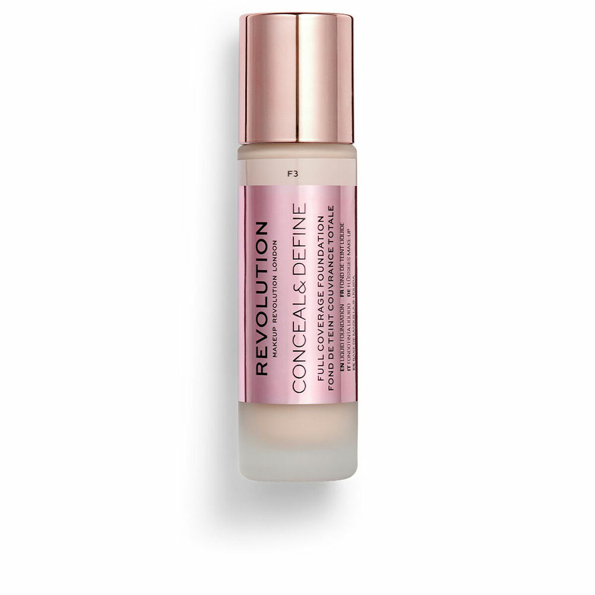Flytande makeupbas Revolution Make Up Conceal Define F3 23 ml