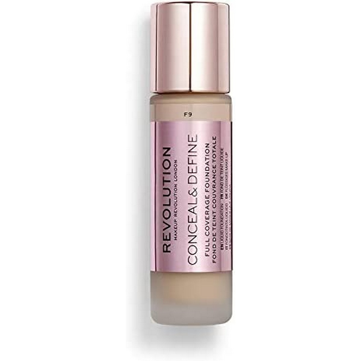 Flytande makeupbas Revolution Make Up Conceal Define Nº F9 23 ml