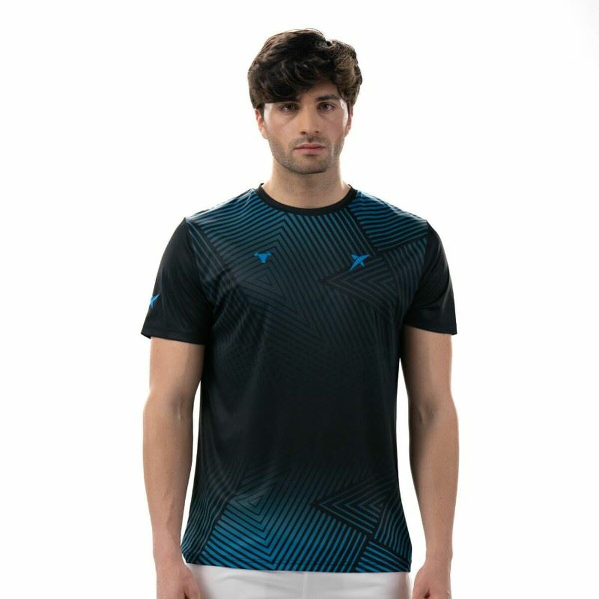 T-shirt med kortärm Herr Drop Shot Abian Campa Svart Padel - 2